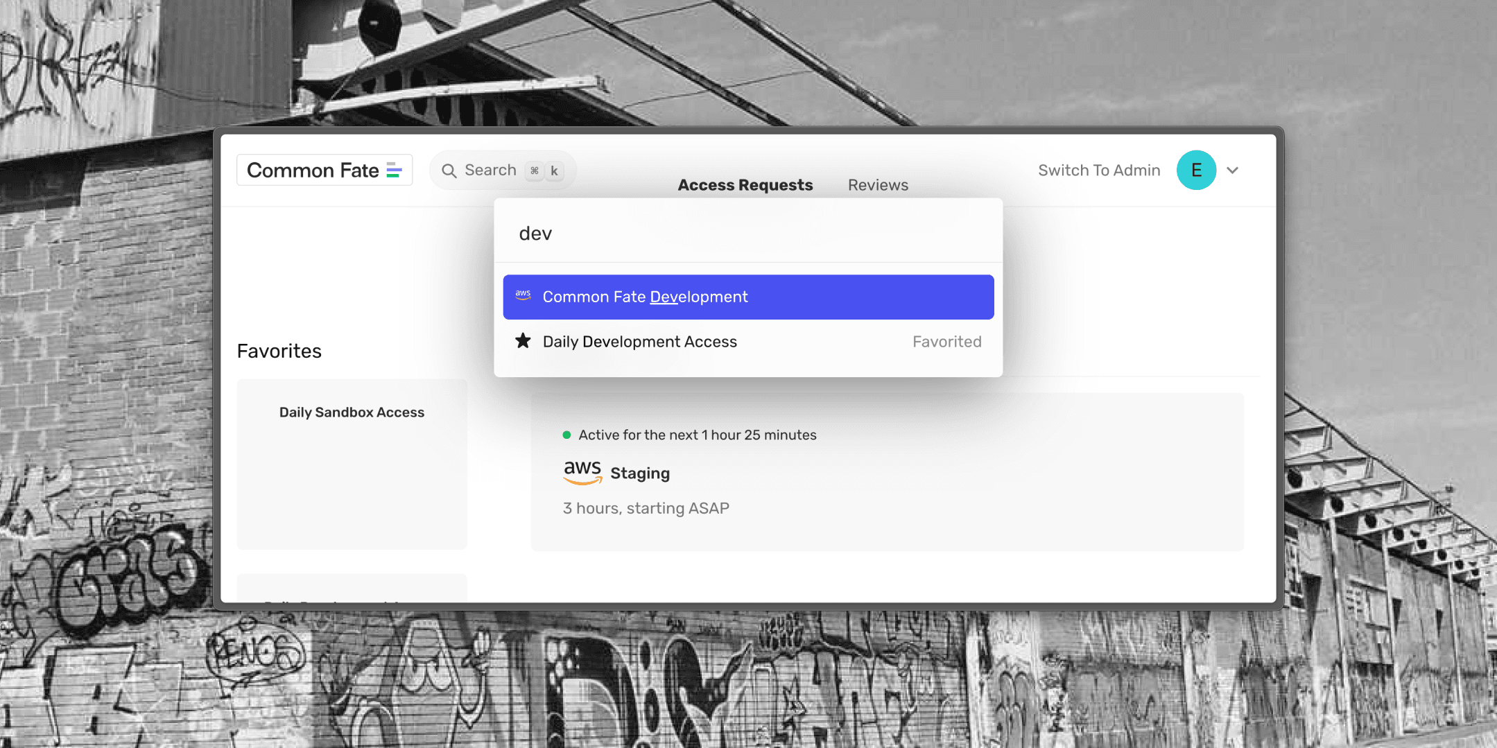 Our Command Palette for Accessing the Cloud